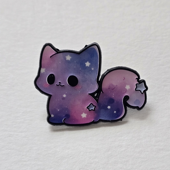 Source Unknown Jewelry - Galaxy Cat Enamel Pin